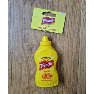 French's‎ Yellow Mustard 4" Christmas Three Ornament